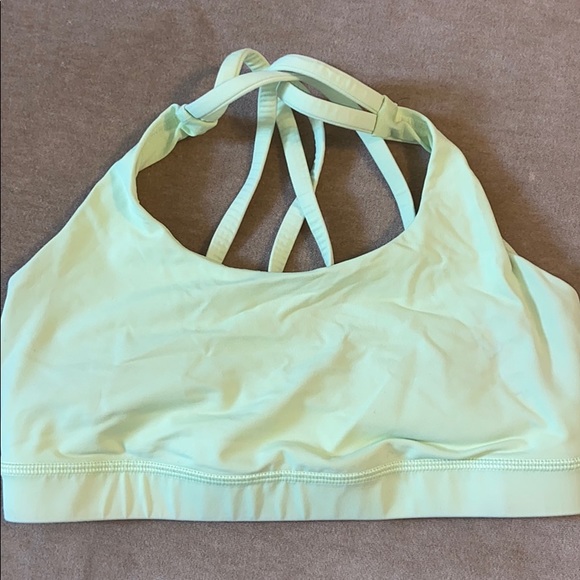 lululemon athletica Accessories - Lululemon Criss Cross Lime Green Bra